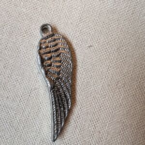 Silver Angel Wing Pendant Charm #52